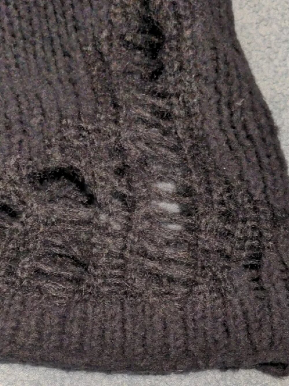 3.1 Phillip Lim Black Open Knit Crewneck Sweater Elevated Basic Small Medium - Picture 8 of 12